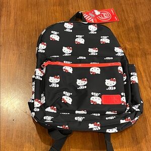 Hello Kitty Backpack Book Bag new black